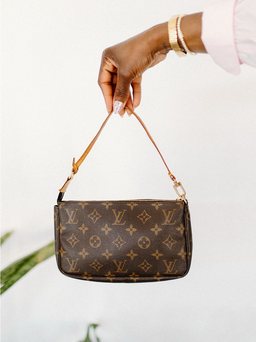 Authentic Louis Vuitton Monogram Pochette Accessoires Mini Shoulder Bag